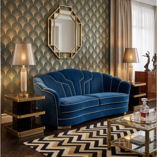 obyvacka luxus elegantna valcova kremova tienova stolova lampa artdeco mramor s vlozkou zlata bronzova mosadzna naladove osvetlenie vila obciansky.jpg